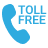 toll free phone icon